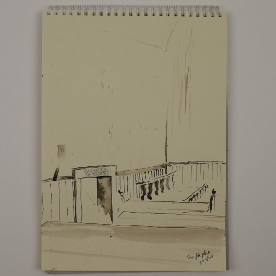 The Fire Place - Blister Ink on Paper - 27th May 2011